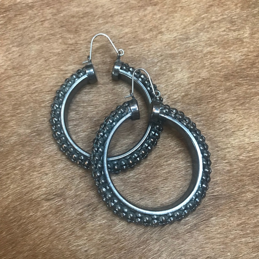 Dark Grey Earrings